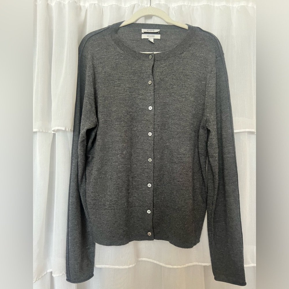COS Charcoal 100% Cashmere Sweater